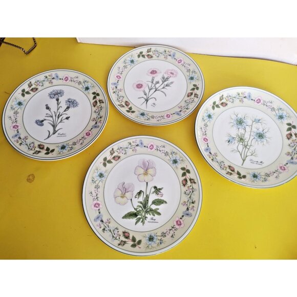 Aynsley Bone China collectors plates set Flowers From the Gardens of Old England - Picture 7 of 16